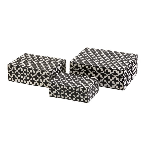 Lizzie Bone Boxes (Set of 3) | Bed Bath & Beyond