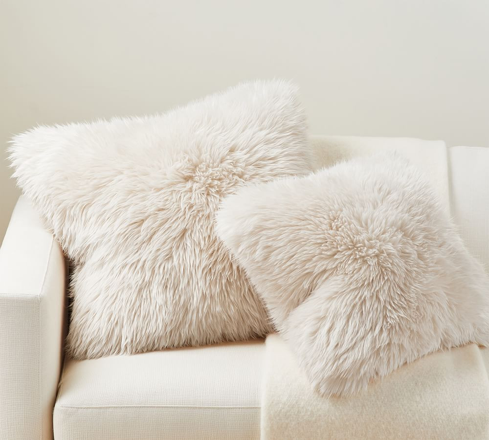 Luxe Faux Fur Pillow Cover | Pottery Barn (US)