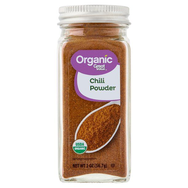 Great Value Organic Chili Powder, 2 oz - Walmart.com | Walmart (US)