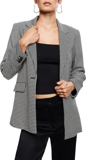 MANGO Houndstooth Blazer | Nordstrom | Nordstrom