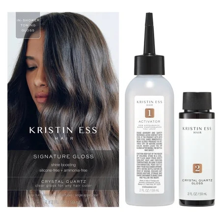 Kristin Ess Hair Gloss in Crystal Quartz Clear Glaze - 4 Week Semi Permanent Hair Color for Women - Shine - Hair Dye Glaze | Walmart (US)