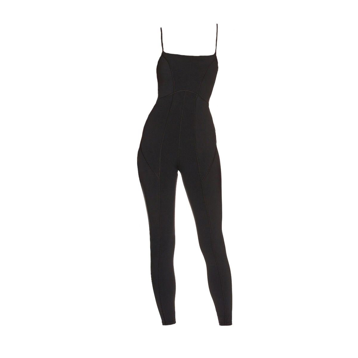 Lorna Criss-Cross Organic Cotton Jumpsuit - Black | Wolf & Badger (US)