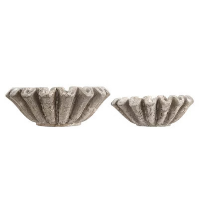 Soho Ruffle Bowl - Set of 2 - RDC4052 - Greige - Safavieh | Target