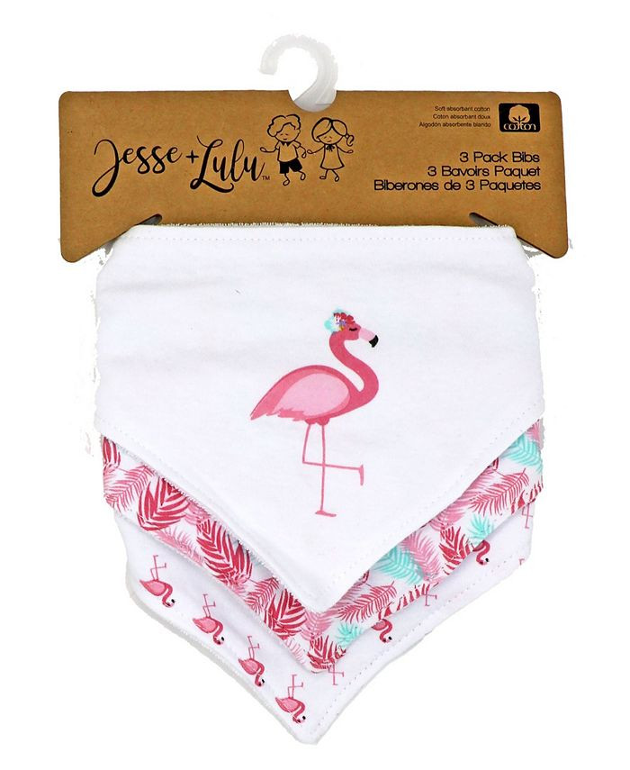 Jesse & Lulu
          
  
  
      
          Baby Girls Bandana Baby Bibs, Pack of 3 | Macys (US)