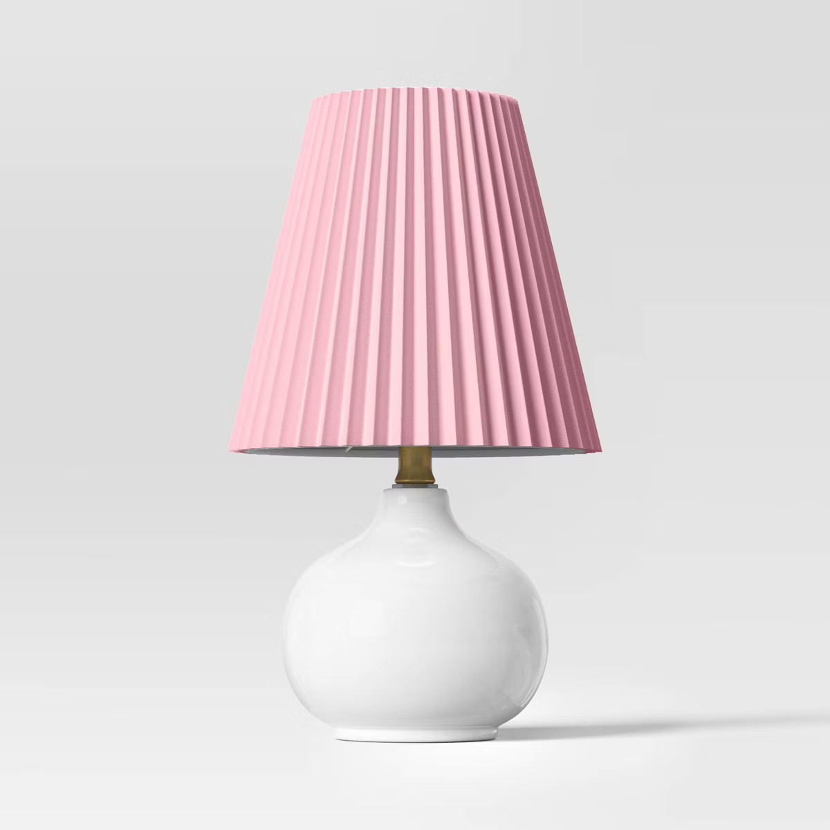 Ceramic Table Lamp with Ivory Pleated Shade - Room Essentials™: ETL Listed, No Assembly, Modern... | Target