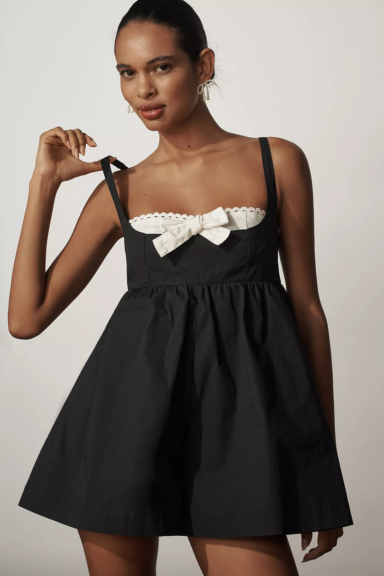 Maeve Layered Bustier Romper | Anthropologie (US)