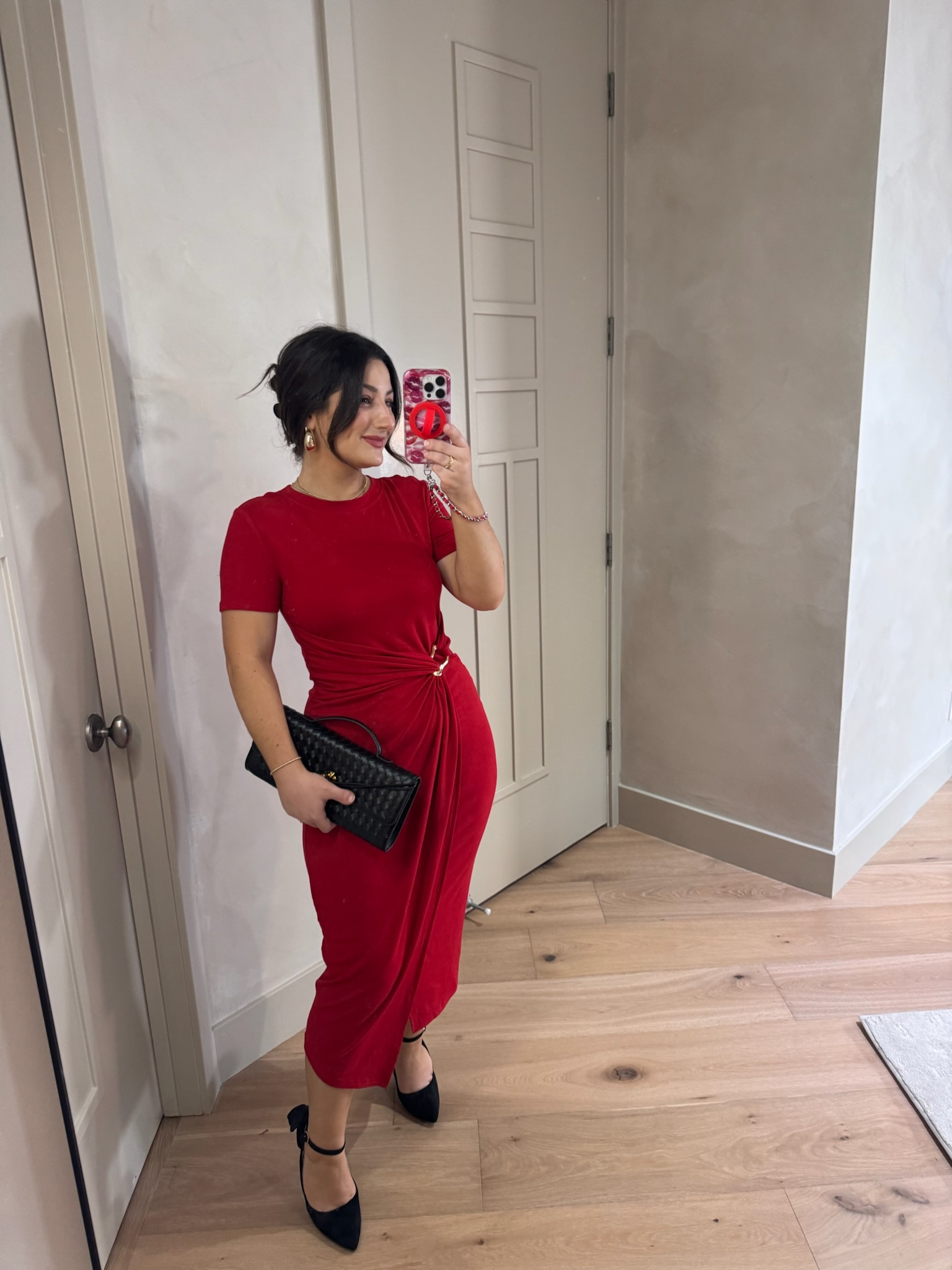 Perfect for a night out! This midi dress, high heels and woven clutch are so chic! 

Dress size small (5'0" 140lbs)

#LTKPetite #LTKSeasonal #LTKSaleAlert