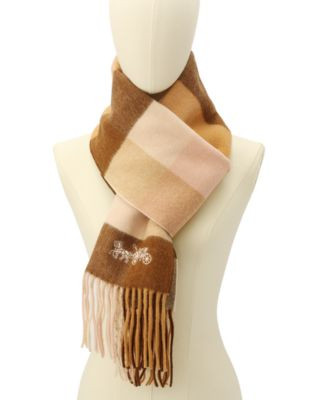 Women's Multicolored Check Muffler Scarf | Macy's