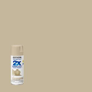 Rust-Oleum Painter's Touch 2X 12 oz. Satin Fossil General Purpose Spray Paint 334067 - The Home D... | The Home Depot