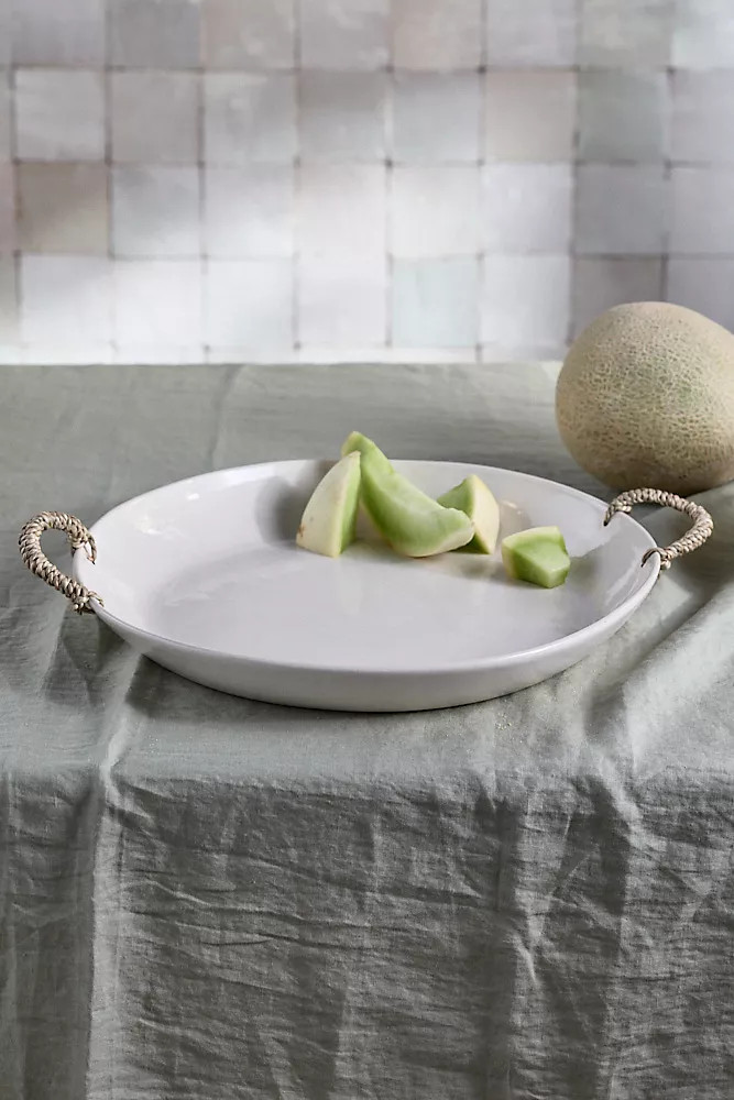 Ceramic Serving Platter with Handles | Anthropologie (US)