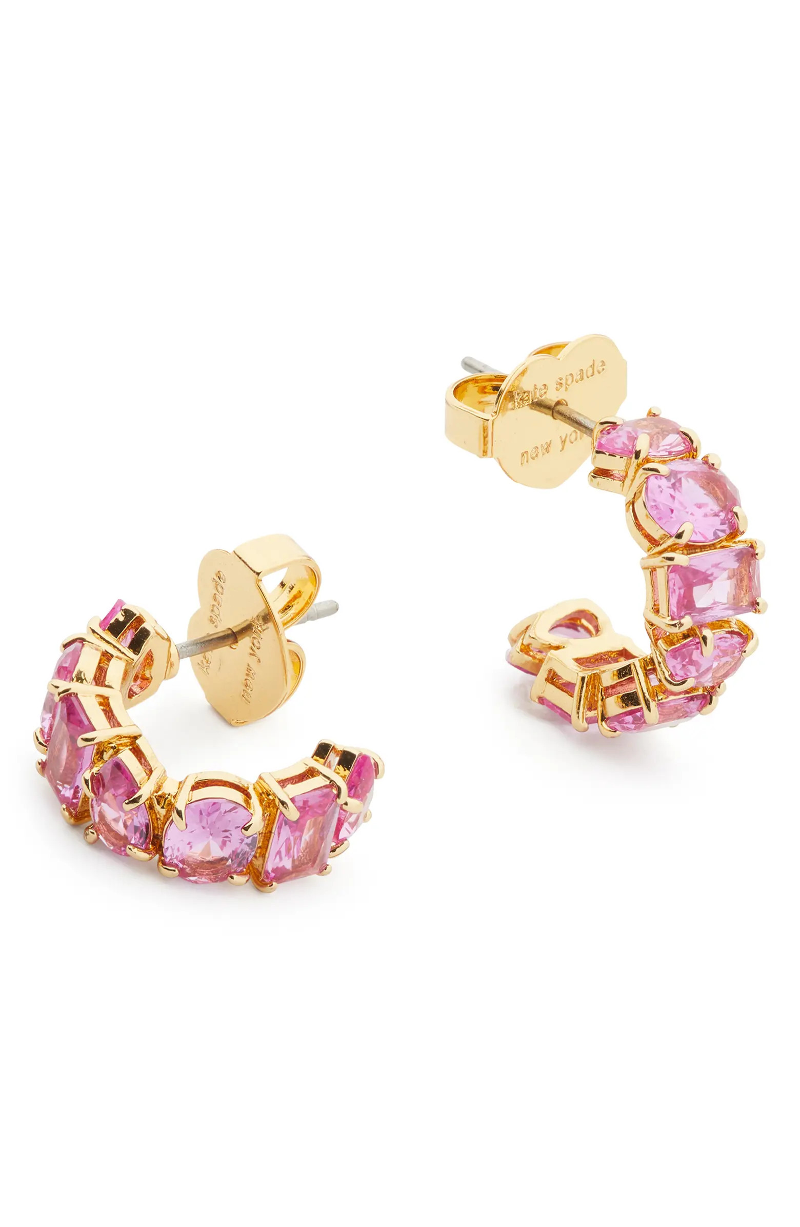 cubic zirconia small hoop earrings | Nordstrom