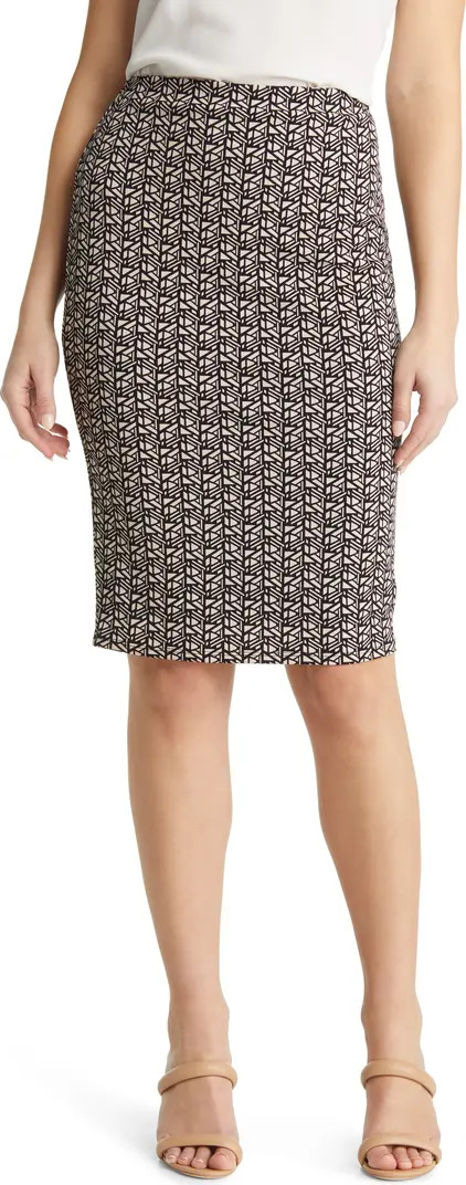 Geo Crepe Pencil Skirt | Nordstrom