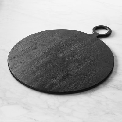 Black Wood Round Cheese Boards | Williams-Sonoma