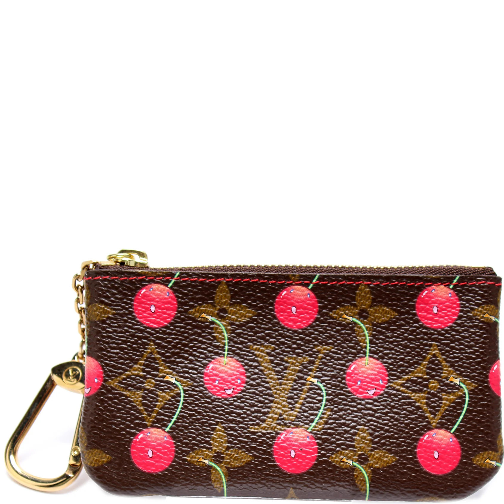 Pochette Cles Cerises Monogram | Keeks Designer Handbags