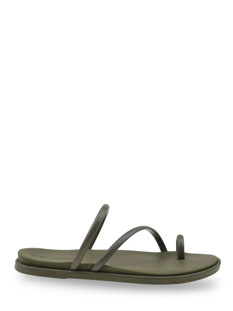 No Boundaries Women's Strappy Toe Loop Sandals | Walmart (US)