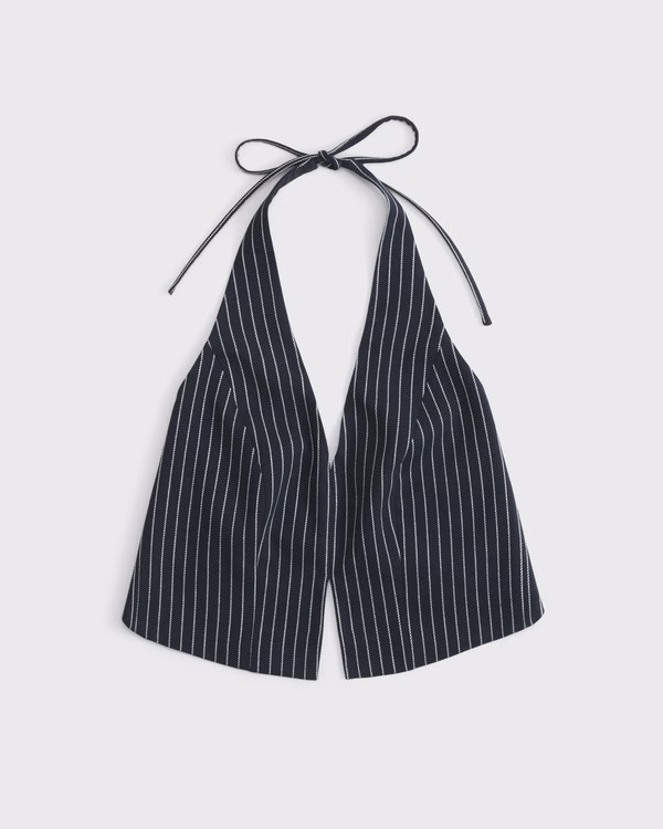 Clean Front Tailored Halter Top | Abercrombie & Fitch (US)