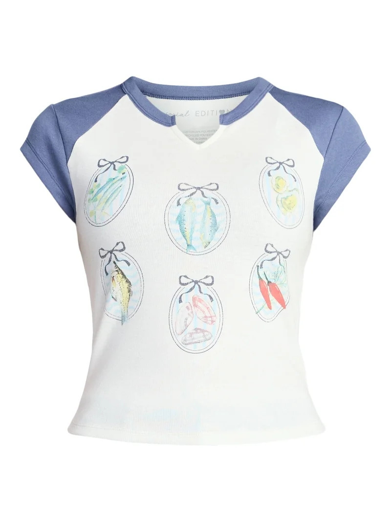 Sardine Women's Graphic Tee with Short Sleeves, Sizes XXS-XXL | Walmart (US)