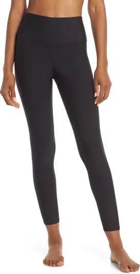 Alo Airlift High Waist Midi Leggings in Woodrose at Nordstrom, Size Small | Nordstrom