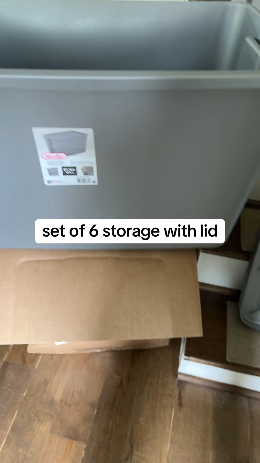 set of 6 with lid storage bin only $65 at walmart perfect even for moving homes

#LTKvlog #LTKHome #LTKdayinmylife