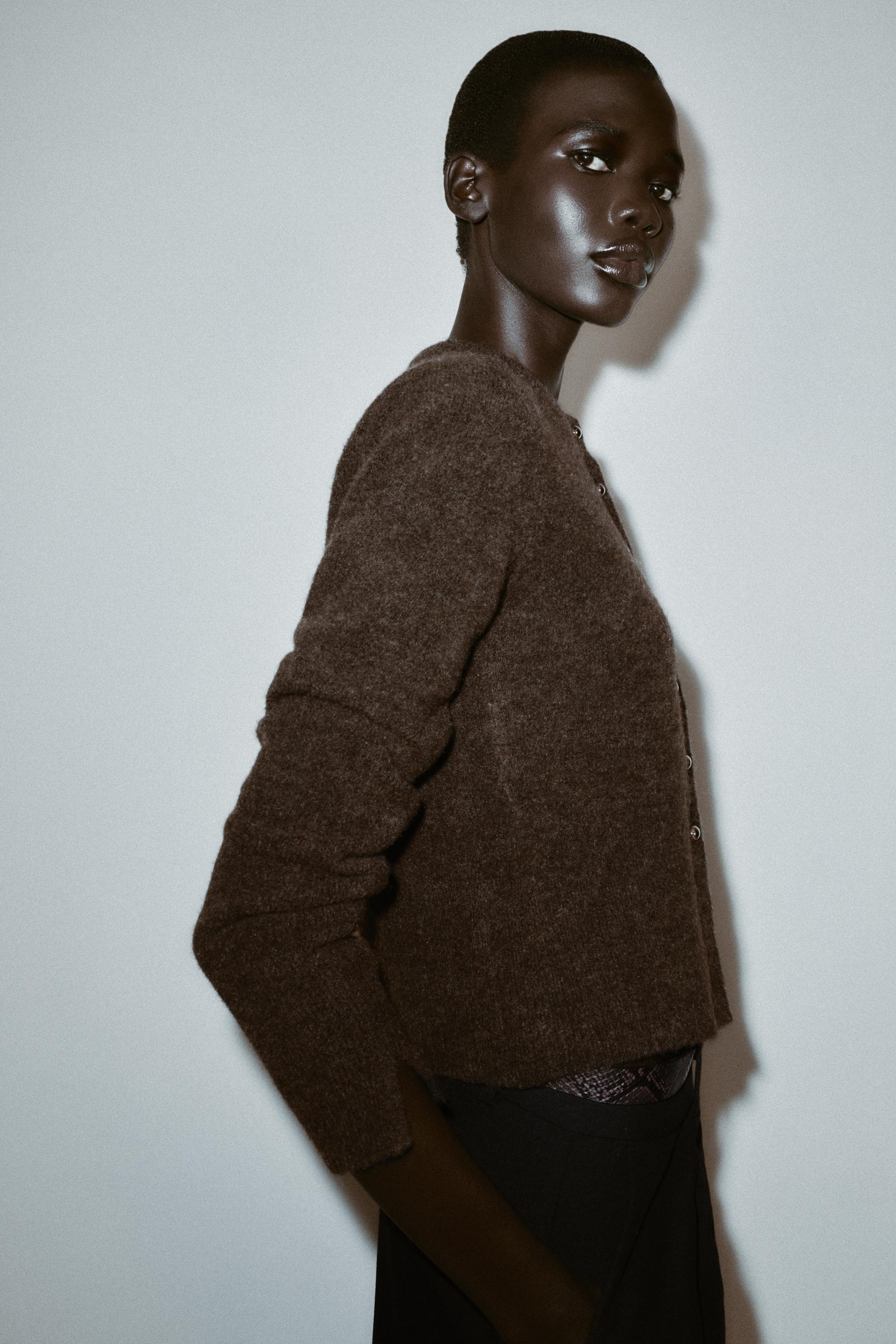 CARDIGAN WITH BALL BUTTONS | Zara UK