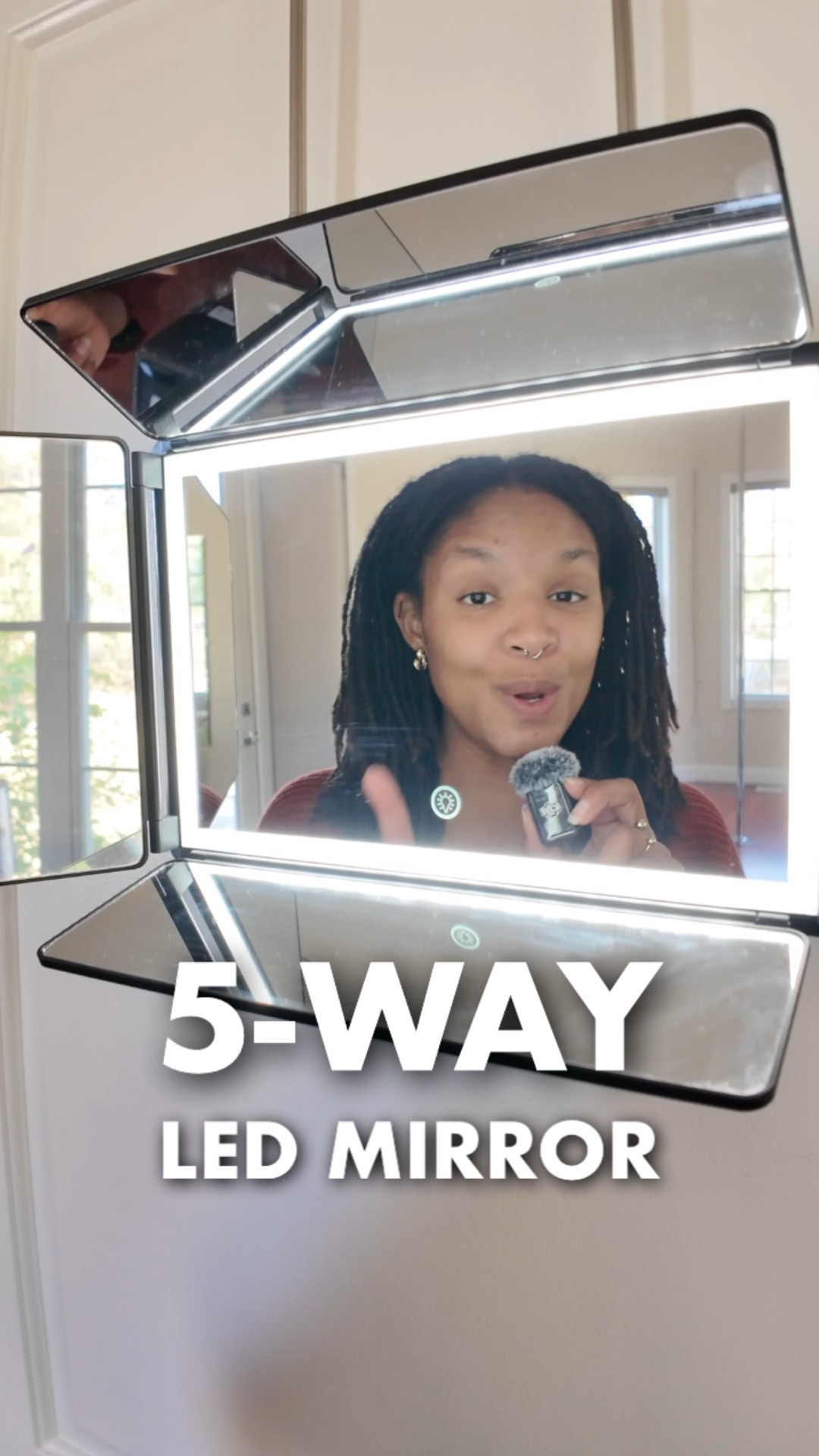 This 5-way 360° LED mirror changed my entire hair routine

If you do your own locs, retwists, braids, or ANY hair maintenance at home, you NEED this!

No more awkward phone angles or missing spots in the back

5 adjustable angles so you see
EVERYTHING

LED lighting = perfect visibility every time

Folds flat for easy storage

#LTKHome #LTKBeauty #LTKFindsUnder50