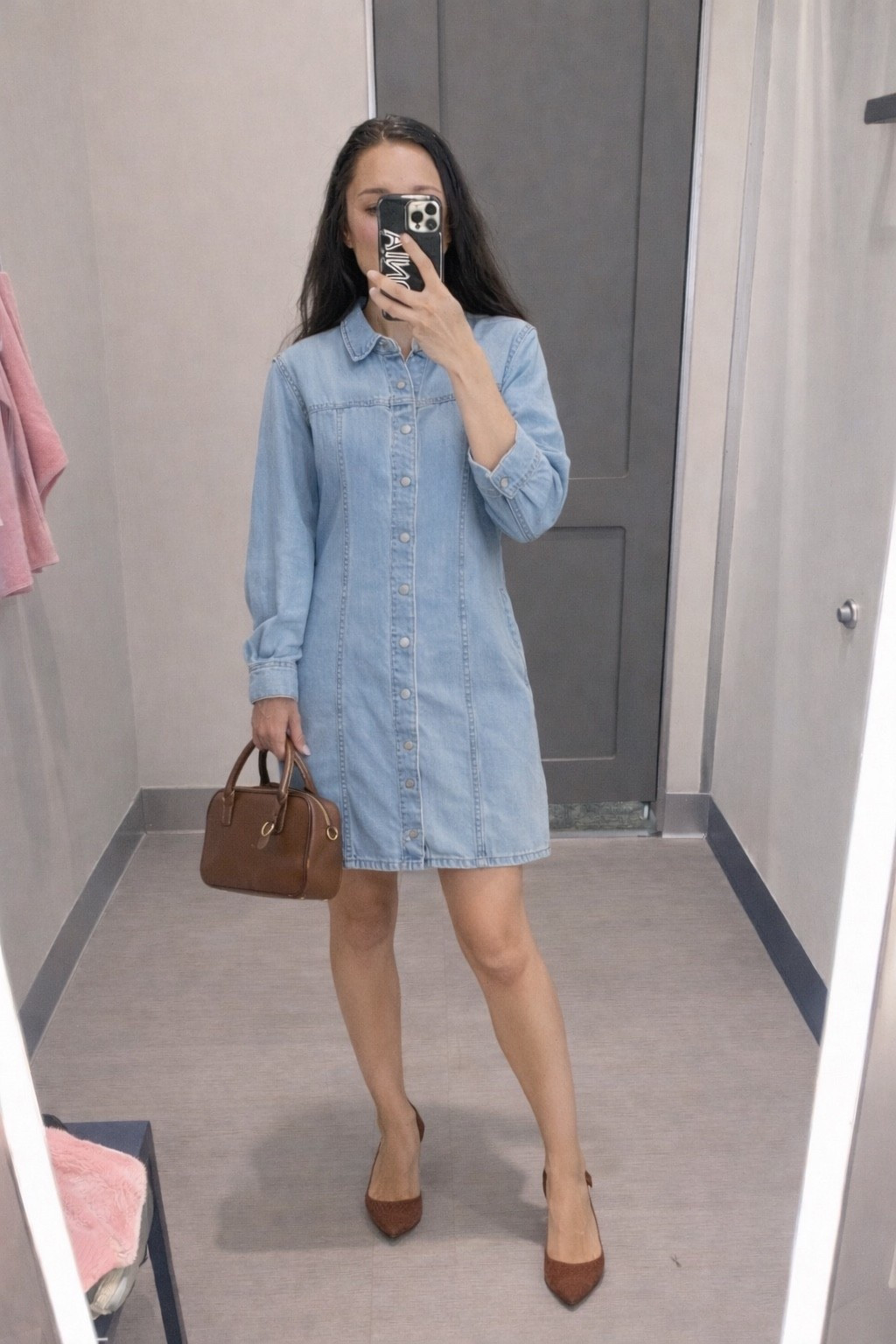 Denim shirt dress from Target is perfect workwear! 

#LTKdayinmylife #LTKgrwm #LTKWorkwear