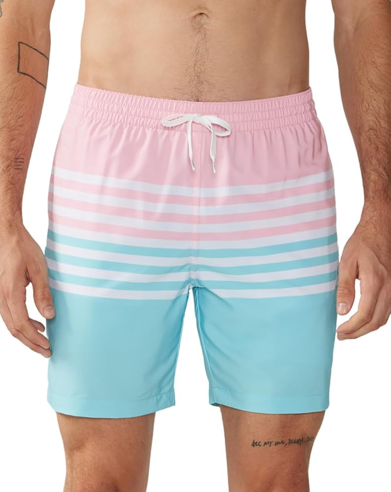 Chubbies Mens Swim Trunks – Mens Swim Shorts with 4-Way Stretch, 7” Beach Shorts with Elastic... | Amazon (US)