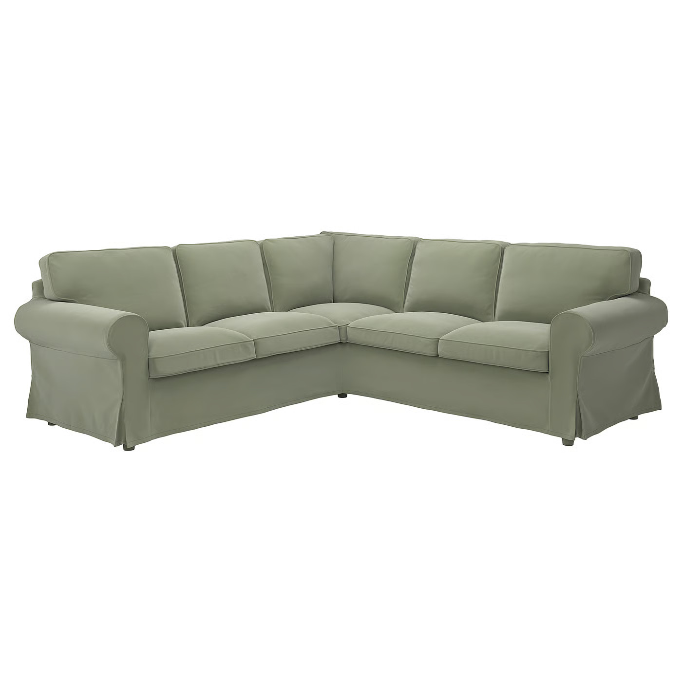 UPPLAND Sectional, 4-seat corner, Hakebo gray/green | IKEA US