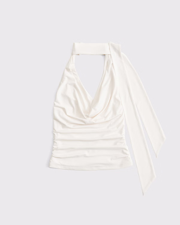 Halter Cowl Scarf Top | Abercrombie & Fitch (US)