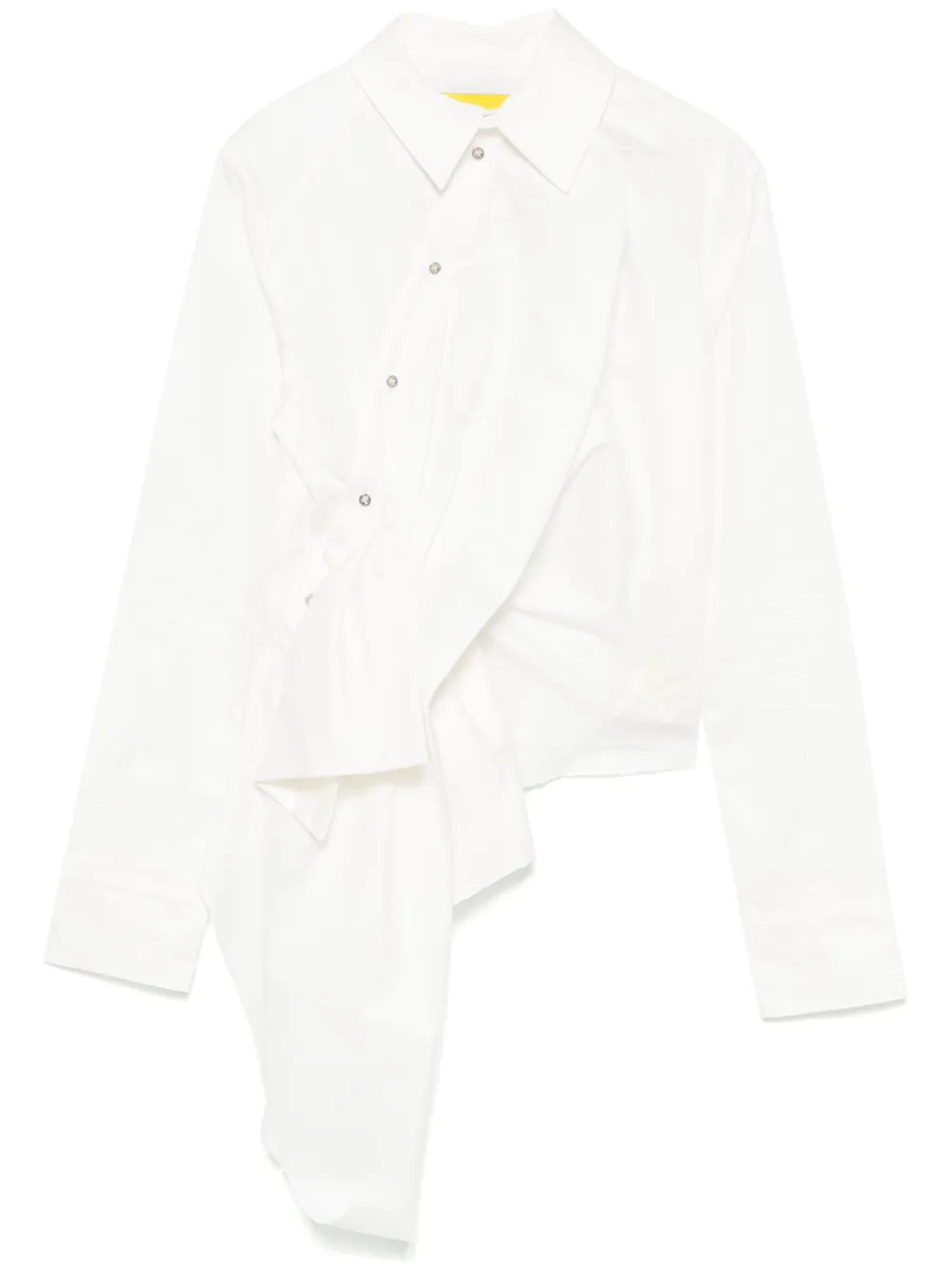 Marques'Almeida Draped Shirt | White | FARFETCH | Farfetch Global