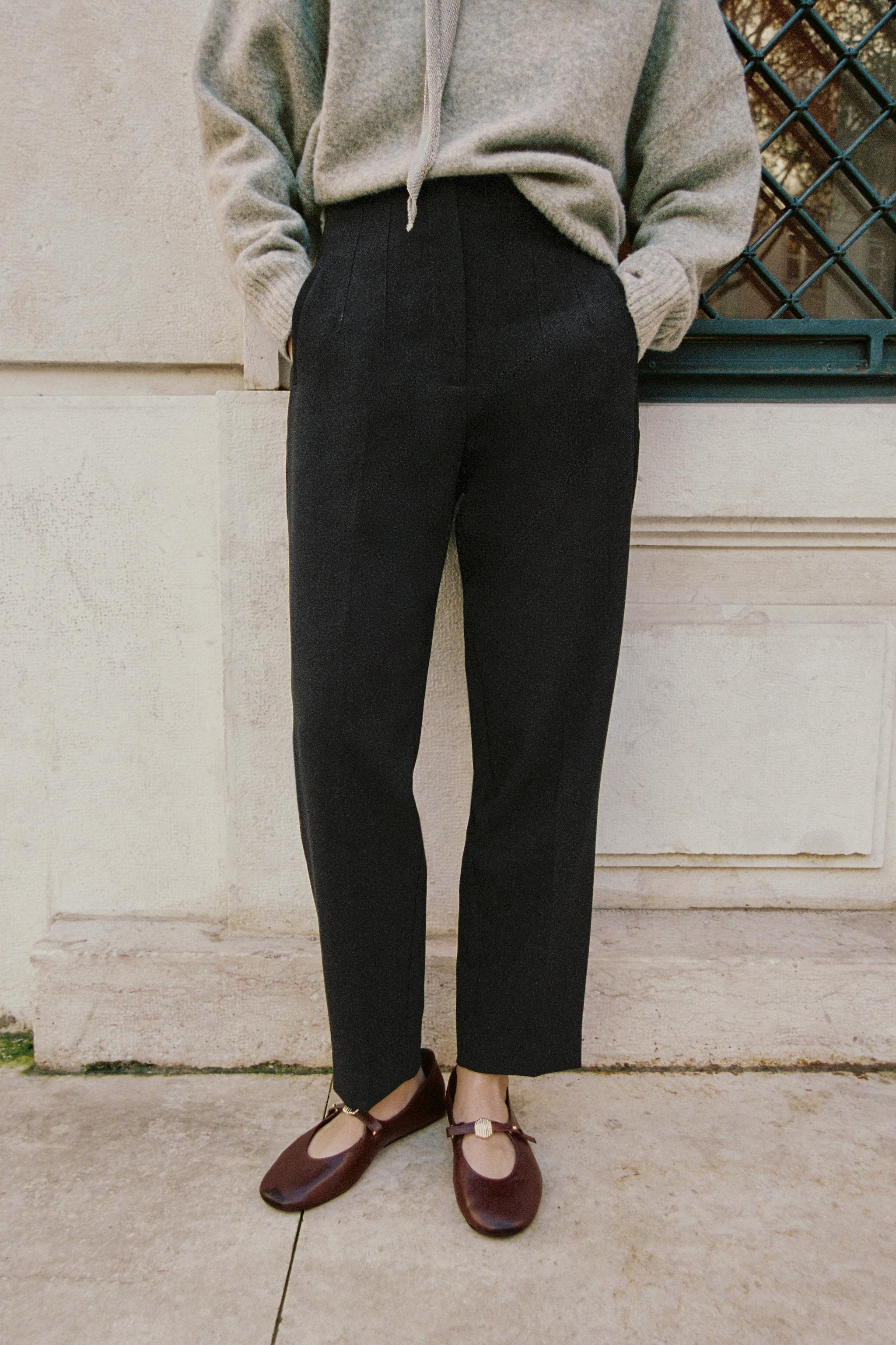 SOFT LEATHER BALLET FLATS | Zara US