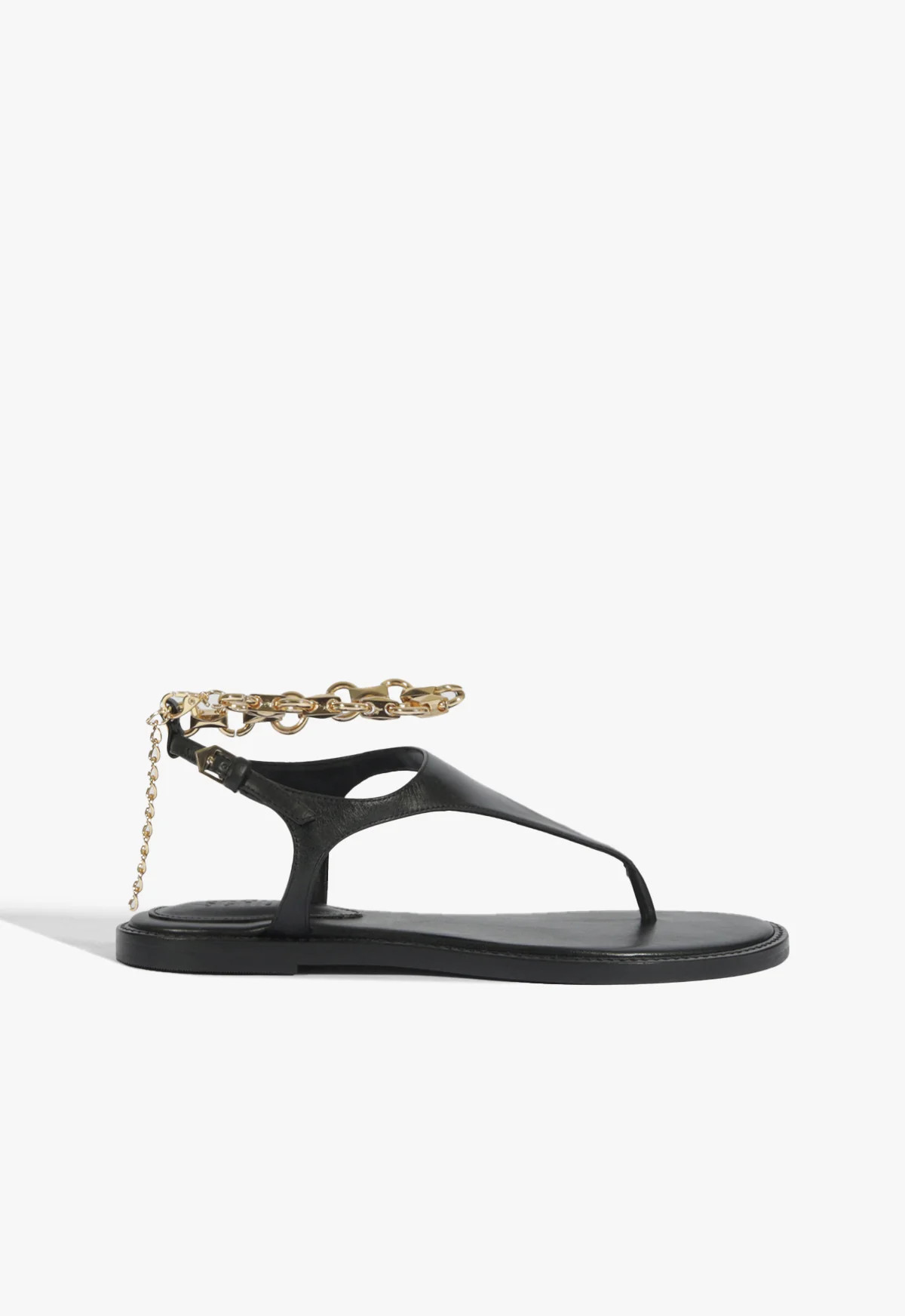 Lys Black Flat Flat Heel Sandal | Schutz (US)