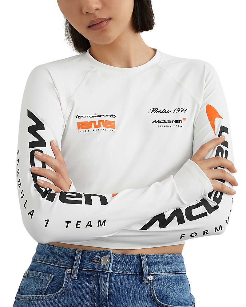 Reiss Maxine Long Sleeved McLaren Printed Top | Bloomingdale's (US)