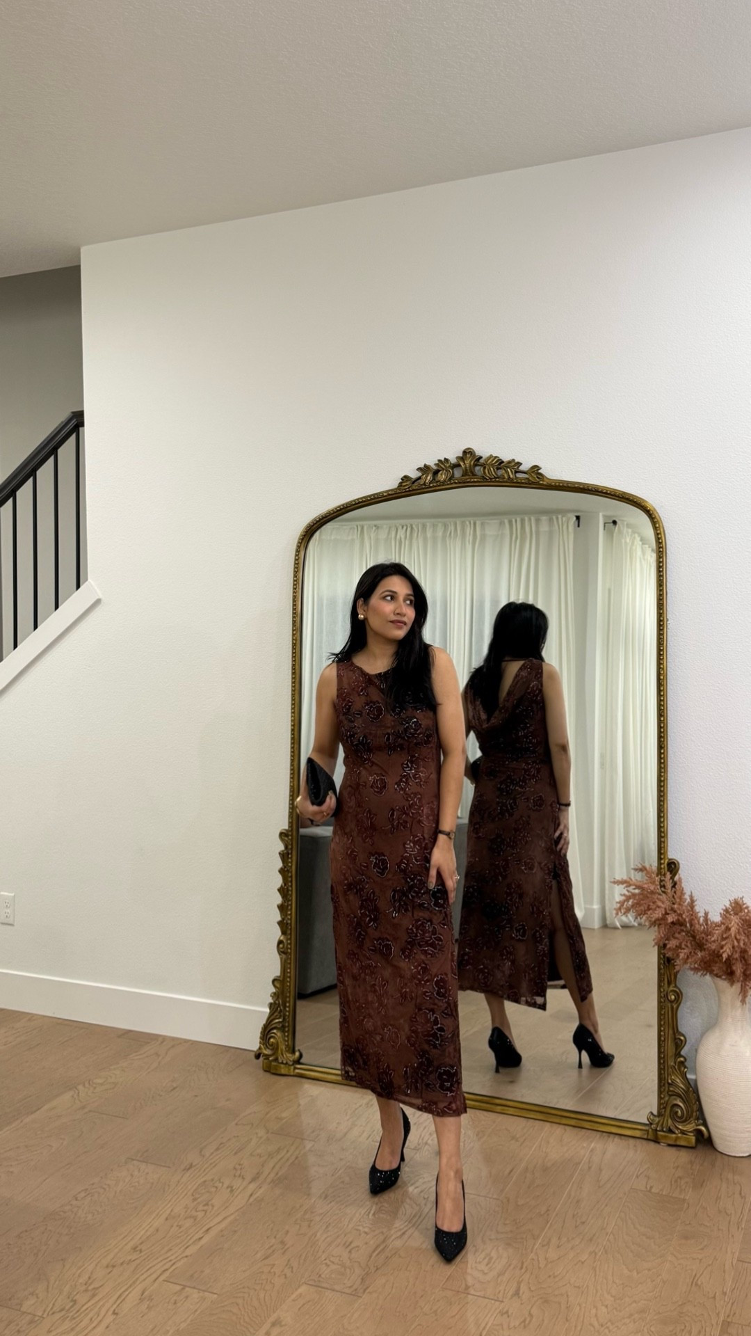 Brown party wear dress 

#LTKSaleAlert #LTKPetite #LTKootd