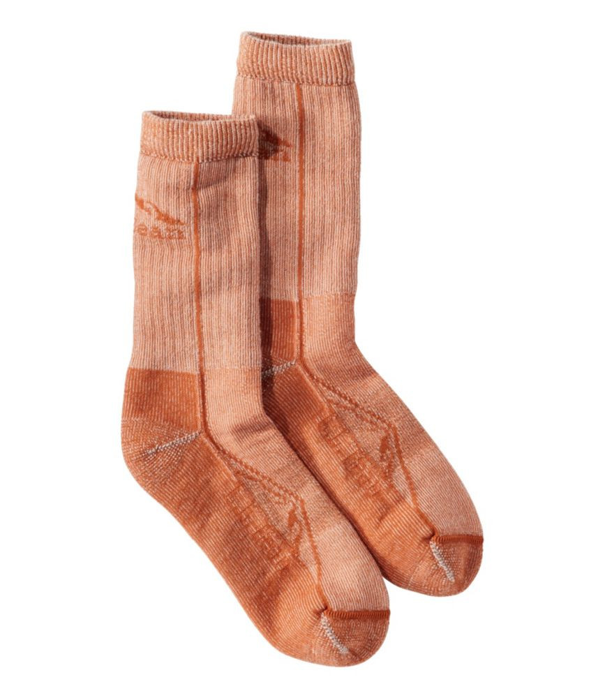 Adults' Cresta Wool Lightweight Hiking Socks, Crew Auburn Medium, Wool Blend/Nylon L.L.Bean | L.L. Bean