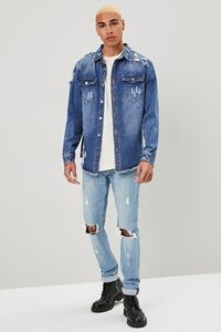 Distressed Button-Front Jacket | Forever 21 (US)