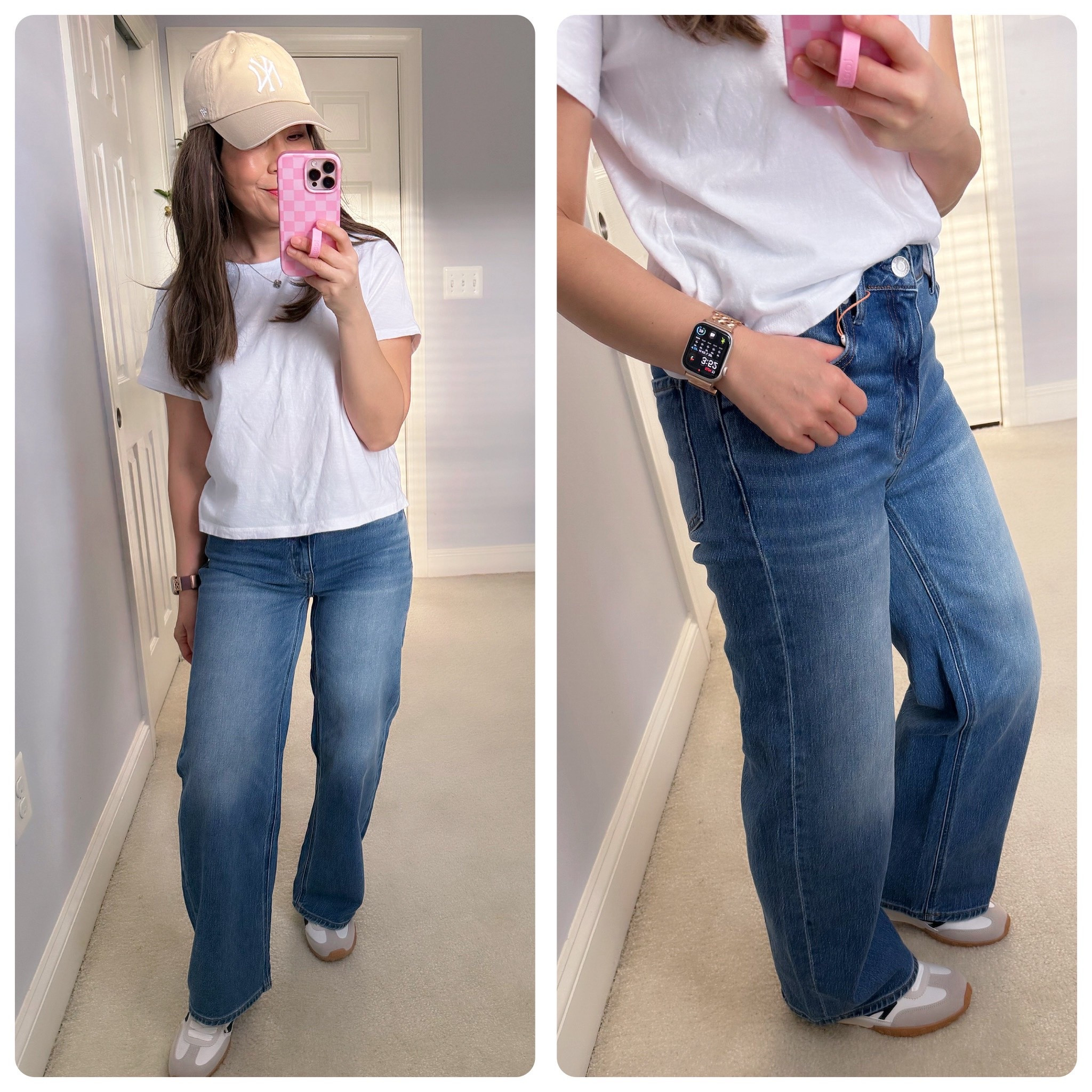 @onequince Jeans - Bella Stretch Relaxed Straight Jeans 
Fits perfect and TTS