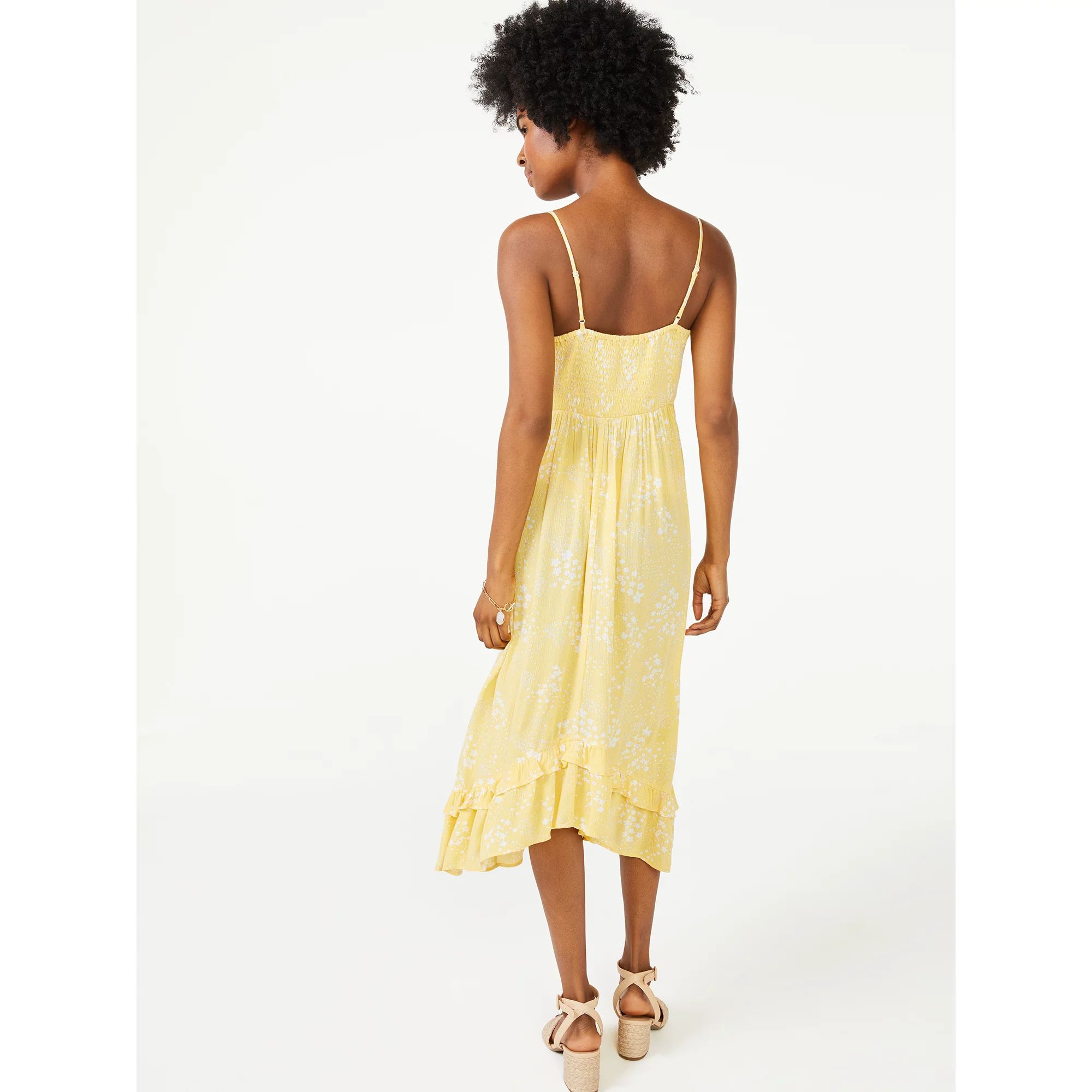 Scoop Women's Midi Sundress with Ruffle Hem | Walmart (US)