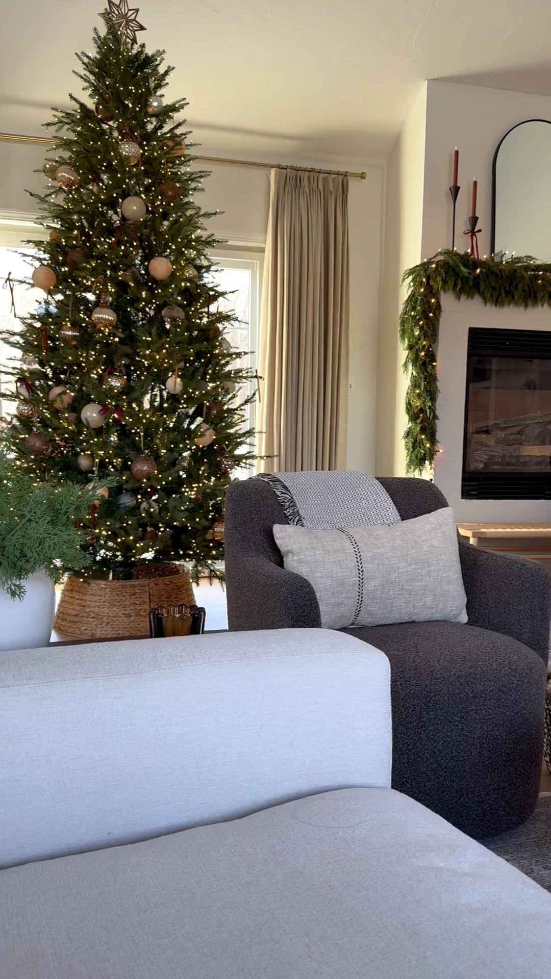 Holiday living room decor! Decorating for the holidays takes a little bit of time for me. I slowly add decorations every day. I don’t go over board anymore so finding the right balance until it looks festive but not cluttered is my goal!


#LTKHoliday #LTKHome