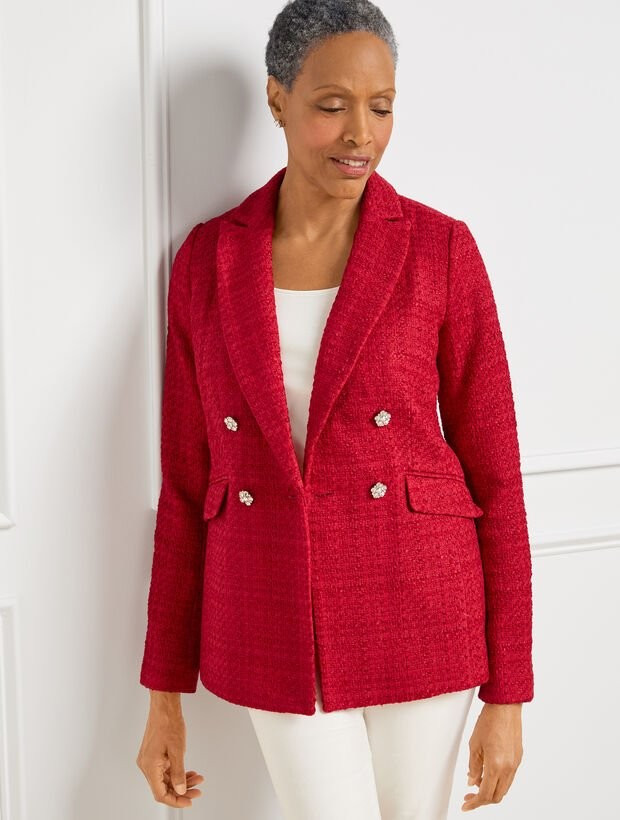 Ribbon Tweed Blazer | Talbots