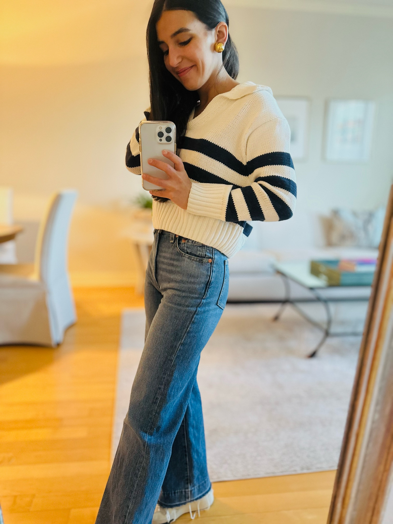 nothing like a good transitional striped sweater 🤍 

#LTKMostLoved #LTKstyletip