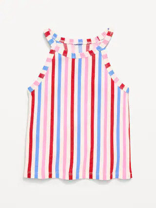 Fitted Ribbed Halter Tank Top for Toddler Girls | Old Navy (US)