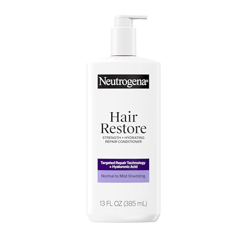 Neutrogena Hair Restore Strength + Hydrating Repair Conditioner, Moisturizing Hair Conditioner with Hyaluronic Acid that Hydrates & Reduces Shedding due to Breakage, Sulfate Free, 13 fl. oz | Amazon (US)