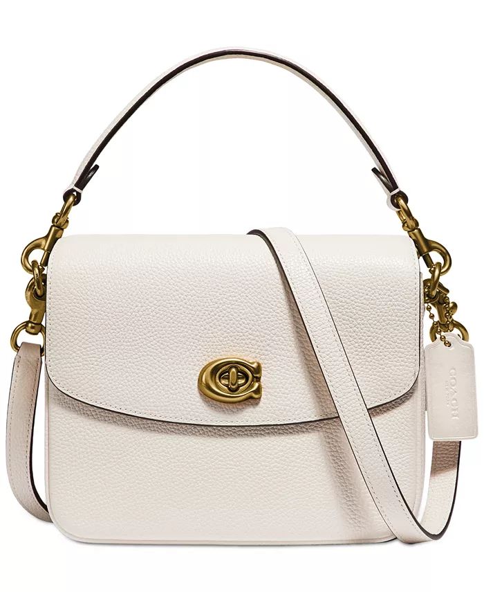 COACH Polished Pebbled Leather Cassie Crossbody 19 - Macy's | Macy's