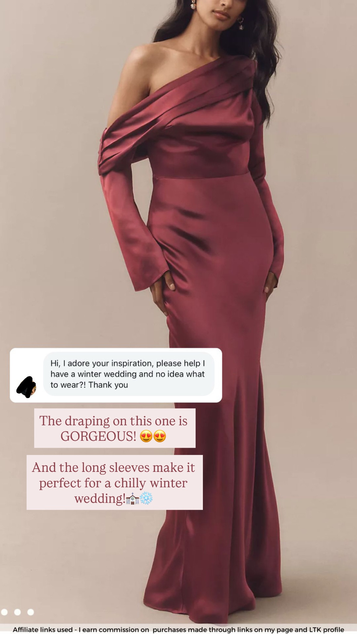 Winter wedding dress guest 

#LTKWedding