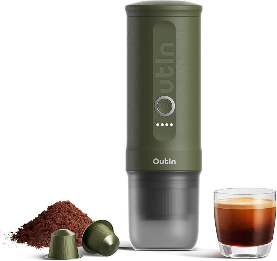 OutIn Nano Portable Electric Espresso Machine, Travel Coffee Maker for Camping, Car Coffee Maker ... | Amazon (US)