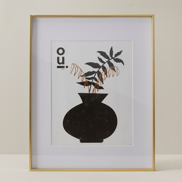 16" X 20" GALLERY FRAME, BRASS | Indigo (CA)