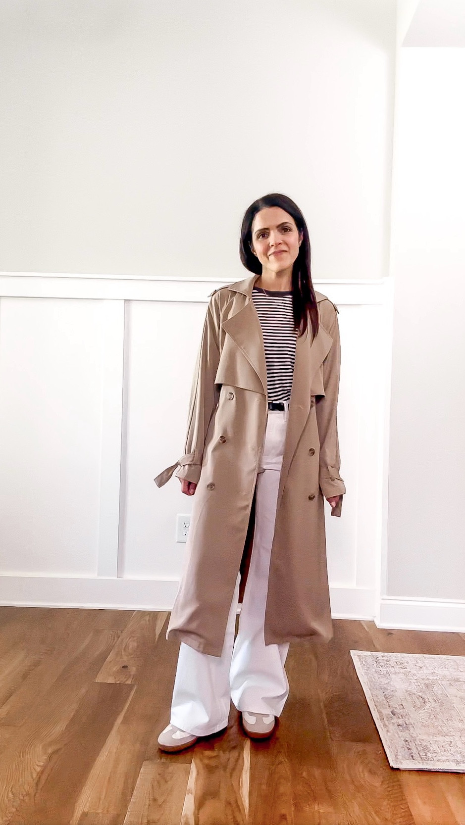 Spring layers I keep reaching for and if starting from scratch, would choose first. Trench coat! 

Trench coat: older @Princess Polly US 
Tee: older @Madewell 
Jeans: Everlane, tts
Sneakers: older @jcrew 

#LTKootd #LTKgrwm