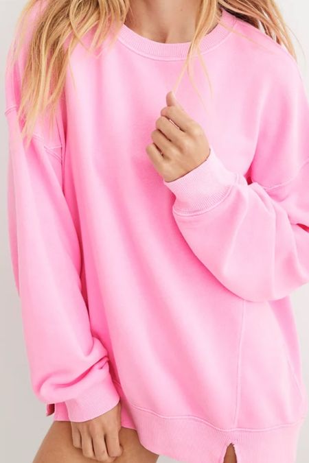 Pink oversized sweater 


#LTKSeasonal #LTKstyletip #LTKfindsunder50