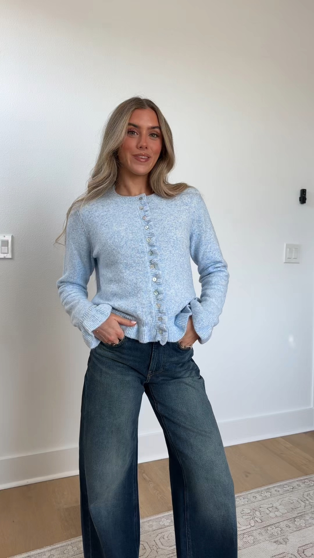 Gap high rise denim jeans size 24 or 00. A fitted waist on top of our signature wide leg.

Fit: Fitted in the waist & hips with a full-length, relaxed wide leg. This jean has a loose fit – size down for a slimmer fit.
Fabric: 99% Regenerative Cotton, 1% Stretch. ​
Stretch: Low Stretch Jeans. Our most comfortable authentic denim. Holds you in at the hips & waist but feels easy everywhere else.
Rise: High Rise Jeans.
Look: A semi-fitted five-pocket jean in a vintage dark tint.
Details: Zip fly & five-pocket styling.
Responsibly Made: This pair of jeans is part of our water-saving Washwell program. Compared with conventional wash methods, Washwell uses at least 20% less water.
More Sustainable Cotton: Made with 99% regenerative cotton which is grown using holistic agricultural practices that improve soil health, climate resilience, water retention, and local biodiversity.

#LTKgrwm #LTKootd #LTKSeasonal